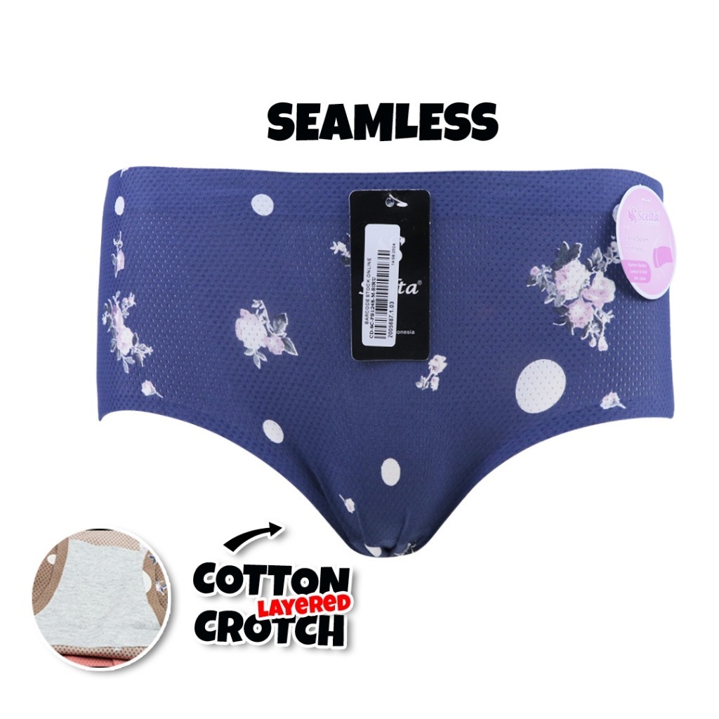 Scelta ITC Cempaka Mas Seamless Panty Celana Dalam Wanita Minimalist Ladies Underwear Sc PB1248