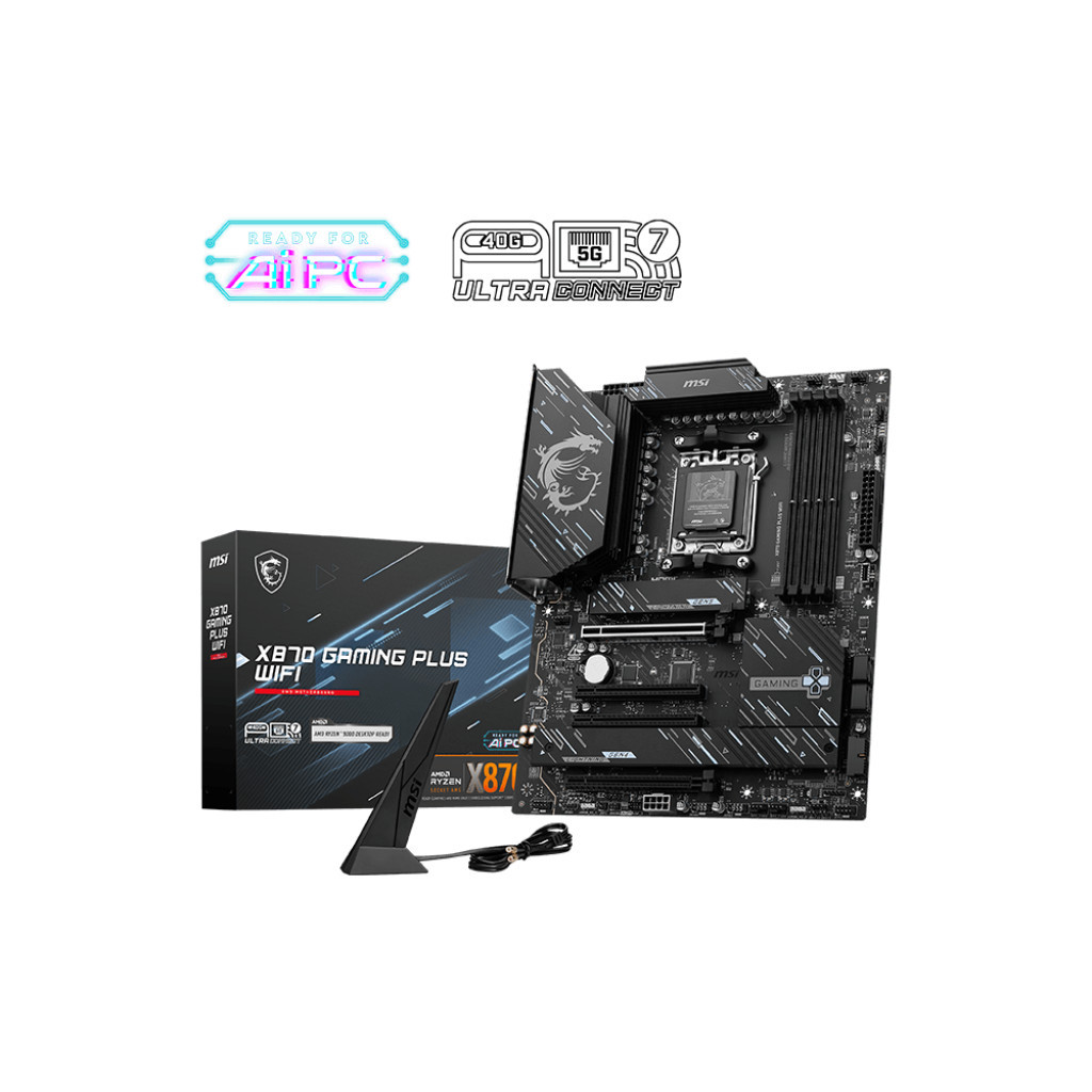 MSI X870 GAMING PLUS WIFI | Motherboard AMD X870 DDR5 ATX