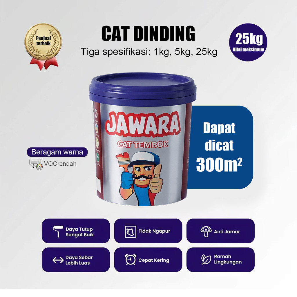 Jawara Cat Serbaguna Cat tembok 5kg / 25kg murah cat tembok murah cat tembok anti air waterproof Cat