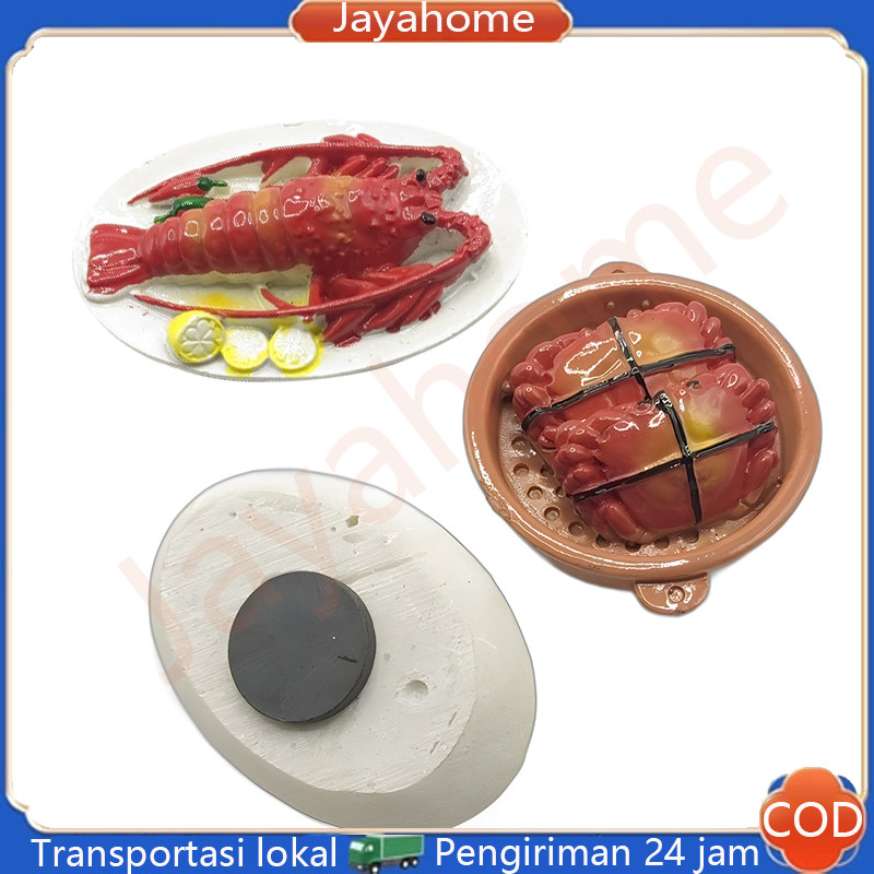 Stiker Proses Resin Kreatif, Magnet Kulkas Makanan Ringan, Magnet Kulkas Makanan