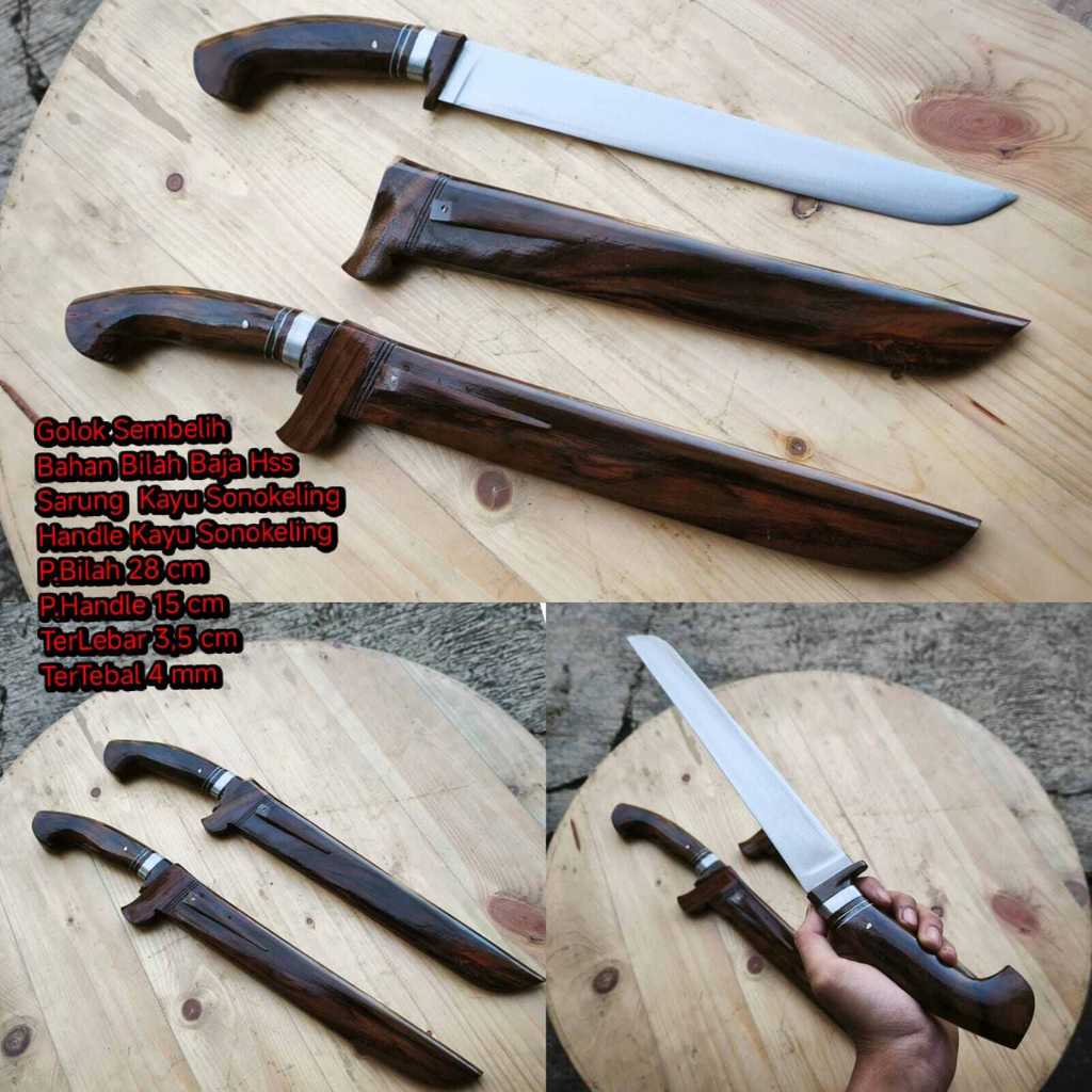 golok sembelih sapi domba baja HSS germamy