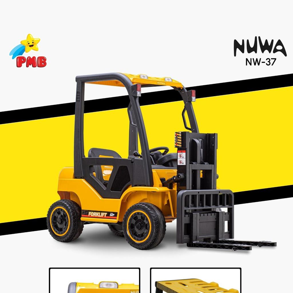 Mainan Mobil Aki PMB NUWA NW 37 Anak Forklift Garpu Truk