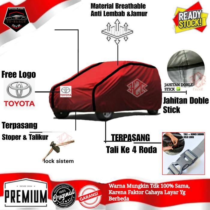 Cover Mobil Honda BRV Baru Waterproof,Polyster Super Great A, Anti Luntur,PREMIUM - hitam, BRV Baru