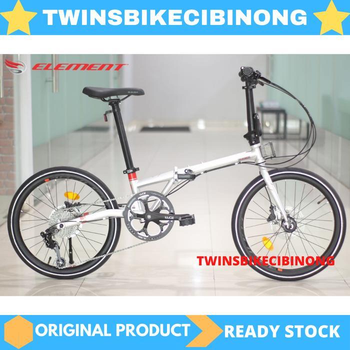 Sepeda Lipat 20 ELEMENT CLIP CHROMOLY HYDRAULIC - Silver