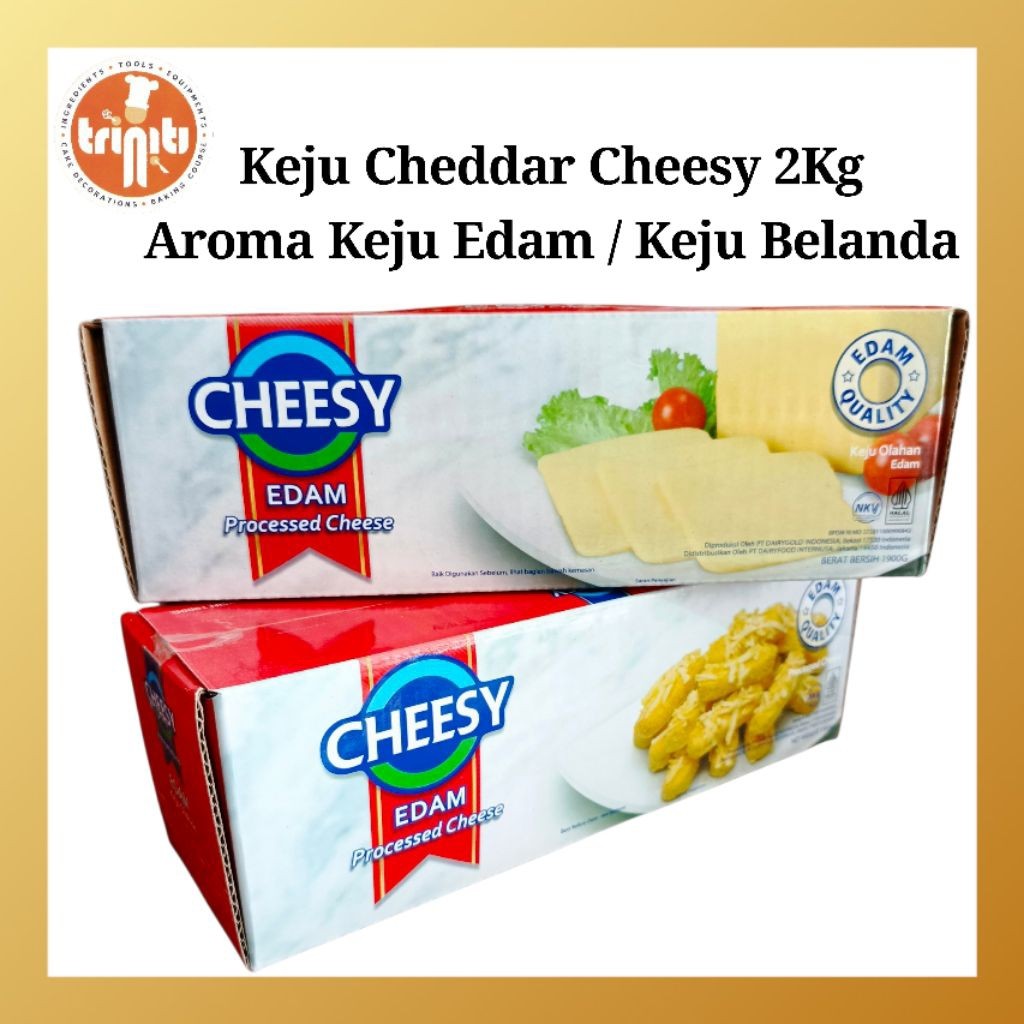 Keju Cheesy Edam 2Kg Aroma Keju Edam