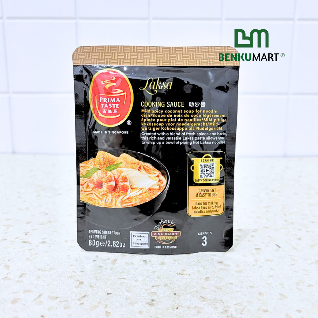 Prima Taste Laksa Paste (80 gr) | Pasta Laksa Singapore 80 gram - LAKSA
