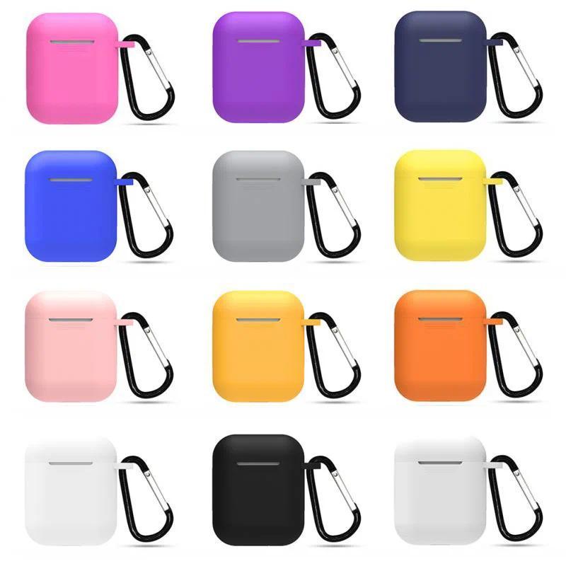 Case for Apple Airpods silicone Protective Bluetooth Earphone Cover Case for Apple Airpods Case 1&2 