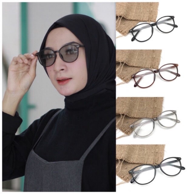 TERLARISS Kacamata bulat pria Wanita Tom Ford 8018 / 808 lensa Photochromic blucromic minus silinder