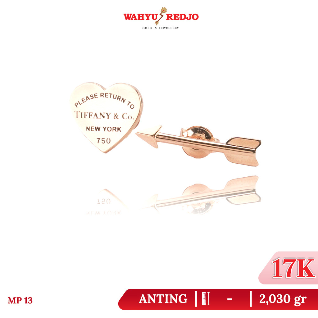 Anting-Anting Emas 17K Rosegold Wahyu Redjo AN-17K-31738150-PMR