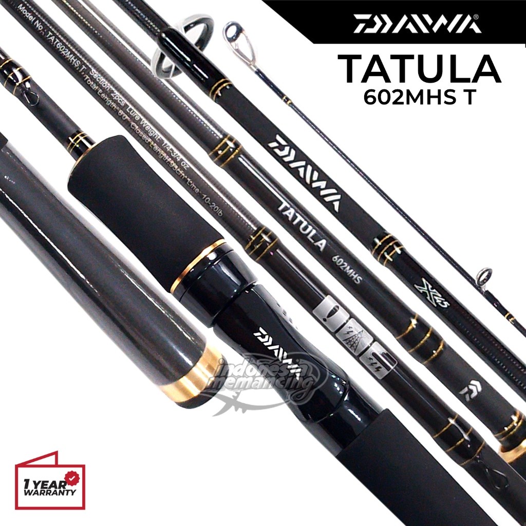 Joran DAIWA TATULA |Ring Fuji Alconite |8 s/d 20lbs|183 198cm| Spinning BC| Kolam Sungai[19]~IMPlaza