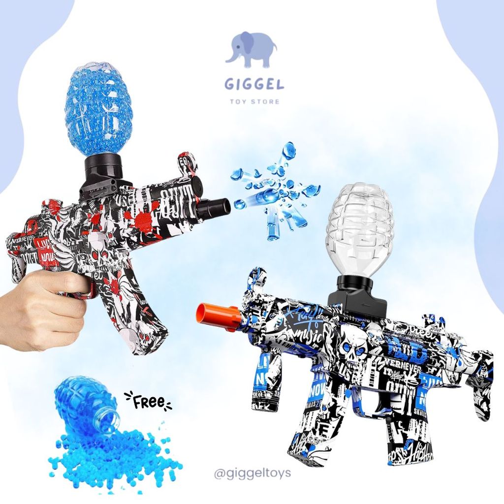 NEW [ Giggel ] Mainan Anak Tembak Splatter Ball Gun / Mainan Pistol Jelly Electric Gel Ball