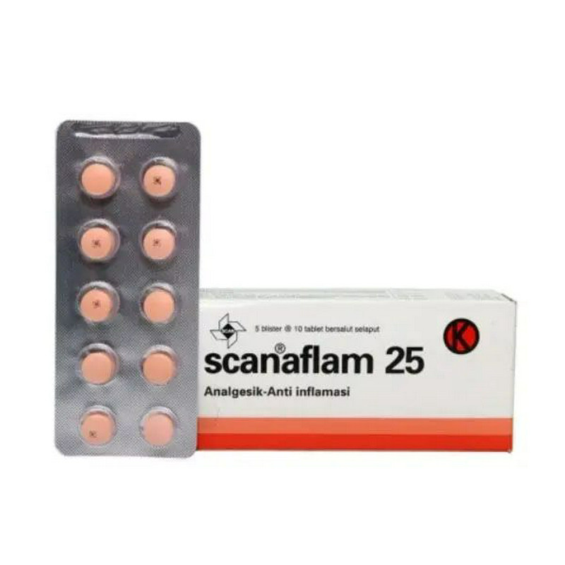 SCANAFLAM 25 25 MG 1 BLISTER @ 10 TABLET SALUT SELAPUT