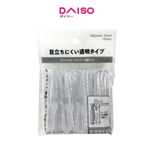 Daiso Adjuster hook clear AB type 8P RUN-2