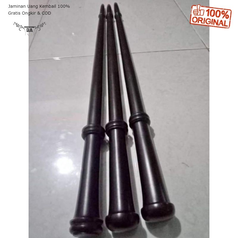 Promo TONGKAT KOMANDO KAYU KELOR HITAM/TONGKAT KOMANDO KAYU BERTUAH