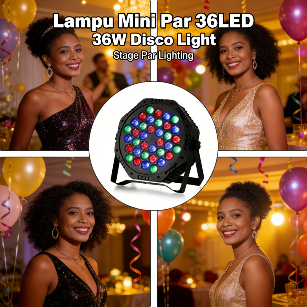 Parlight 36LED 36w Disco Lampu Sorot Panggung Par Par