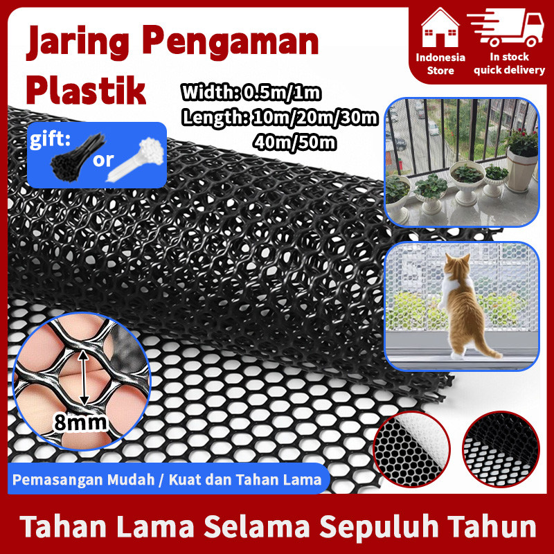 Jaring Pengaman Plastik Tebal Jaring Balkon Anti Jatuh Anak Hewan Peliharaan Jaring Pagar Ternak