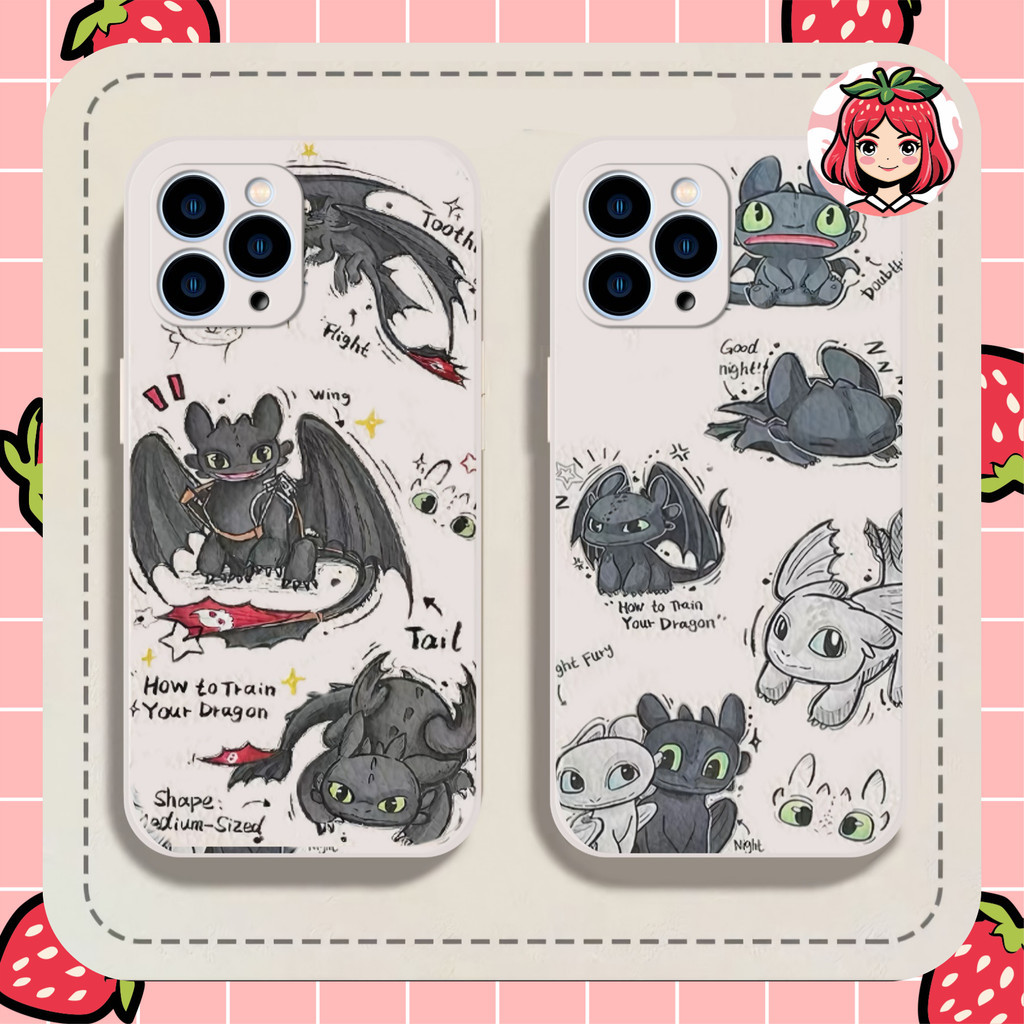 PRINTING LENS PROTECTOR DRAGON TOOTHLESS case redmi note 13 pro 4g 5g 12 7 8 pro 9 4g 13c mi 11t pro