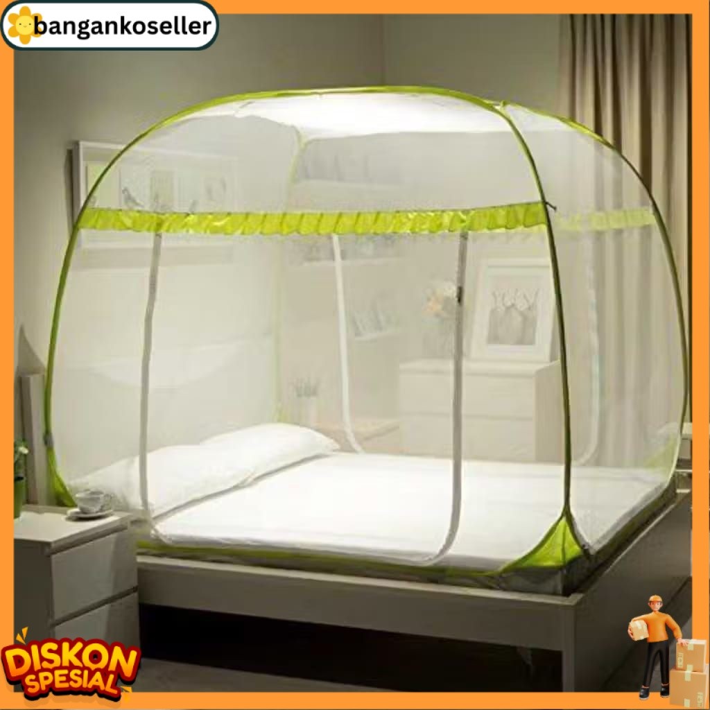 NEW 220x220 KELAMBU LIPAT SELAMBU LIPAT KELAMBU TENDA ORIGINAL JUMBO PERLENGKAPAN KAMAR TIDUR BKS