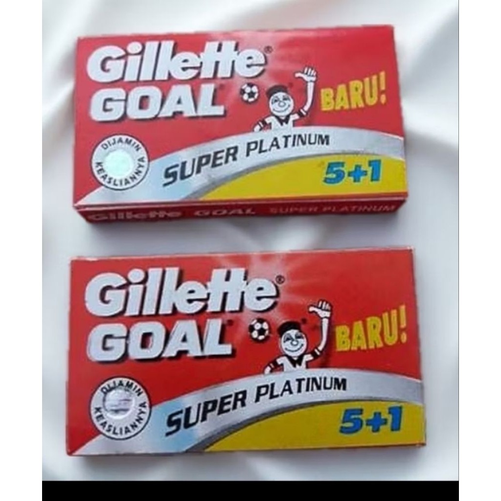 Gillette Goal Super Platinum 1 papan isi 20 kotak