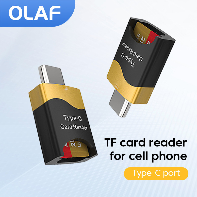 Olaf Type C Card Reader Type C to TF Memory Card Reader Type C Converter Adapter for Phone iPad Macb