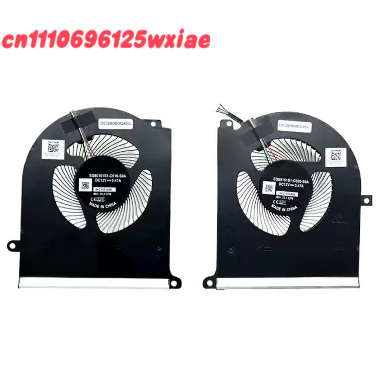 NEW Original LAPTOP CPU GPU Cooling Fan For Dell Alienware Area 51M R2 0TPV77 0TW5Y8 12V RTX3080