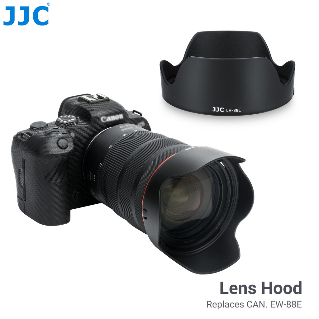 JJC EW-88E Camera Lens Hood Compatible with Canon RF 24-70mm F2.8 L IS USM Lens for Canon EOS R8,R6 