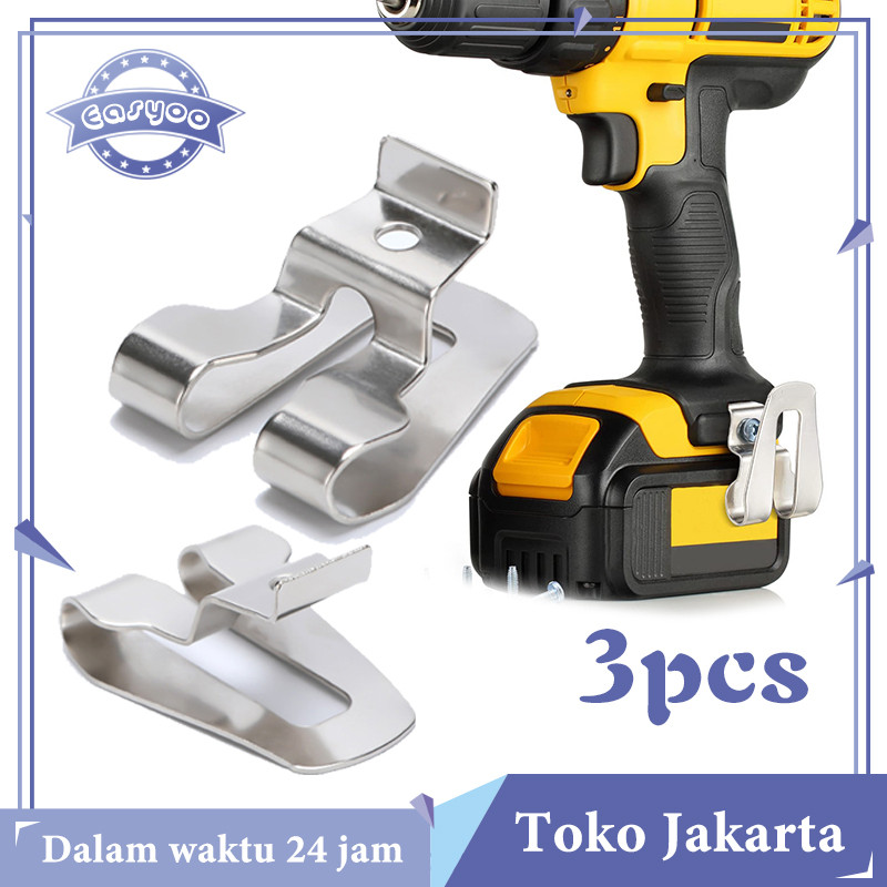 Belt Clip Untuk Impact Wrench & Bor Cordless 3pcs Kait Bor Cantolan Mesin Bor Klip Bor Impact