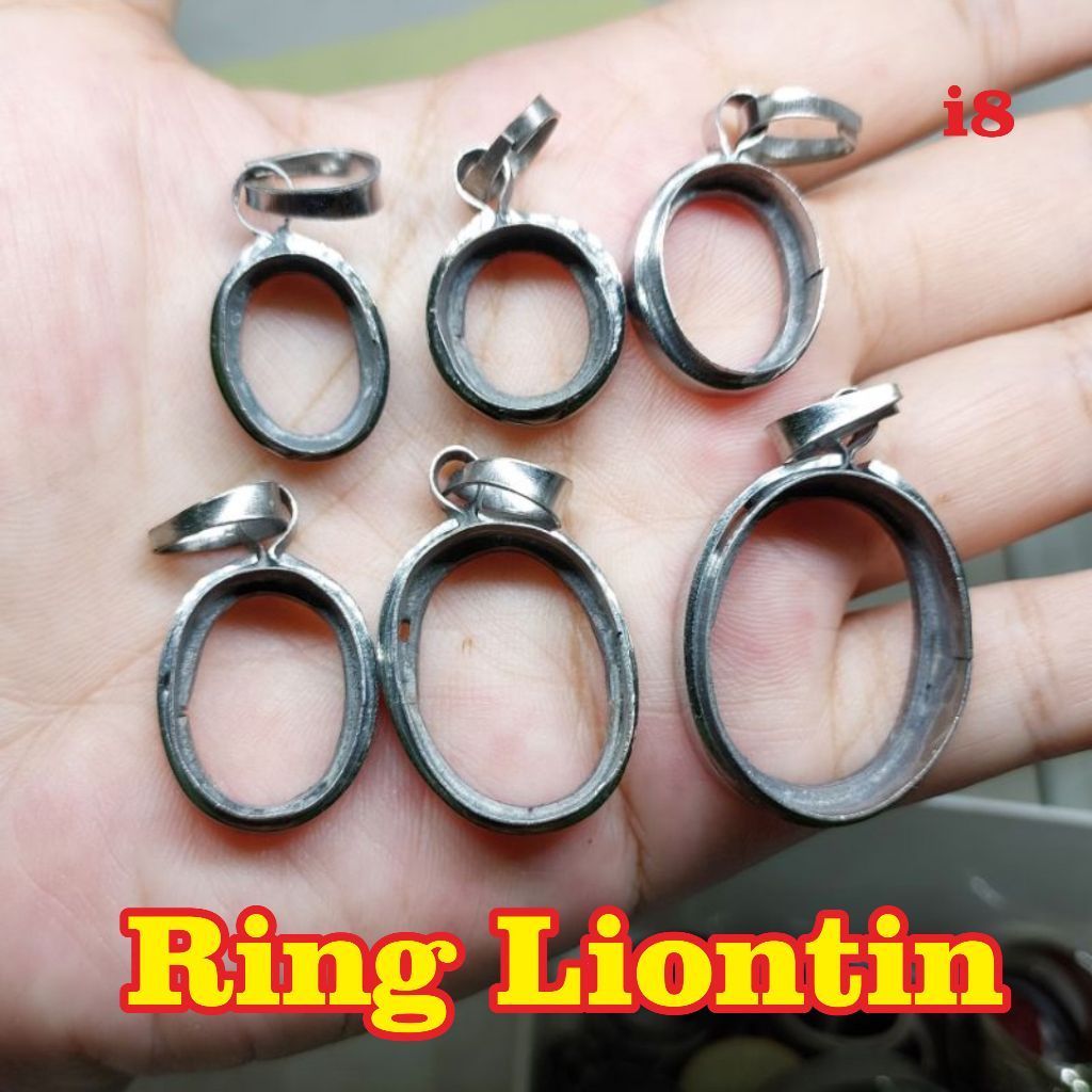Liontin Cewek Cowok / Ring Liontin Monel Murah / i08 permata akik 525