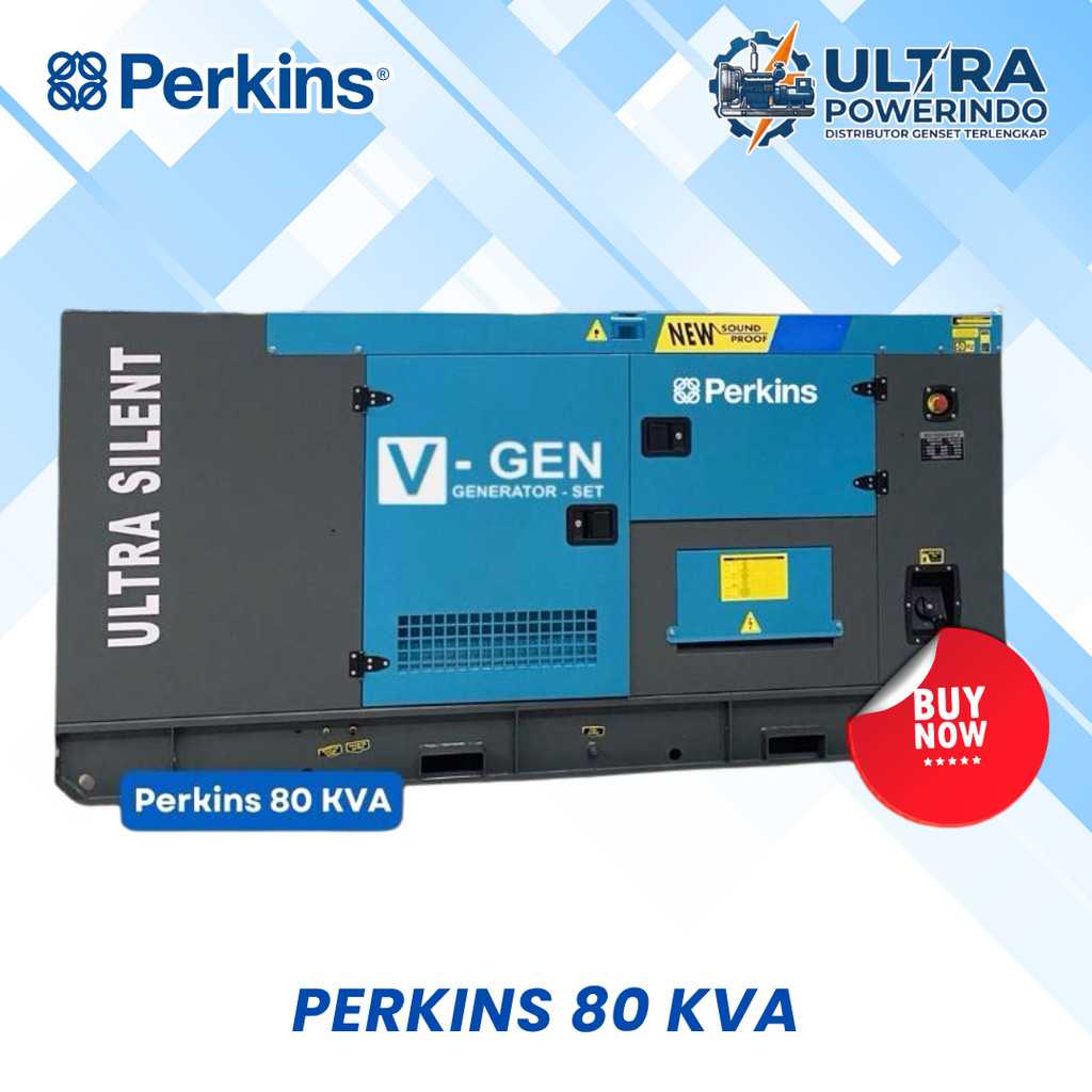 Genset Perkins 80KVA - Ultra Silent Diesel