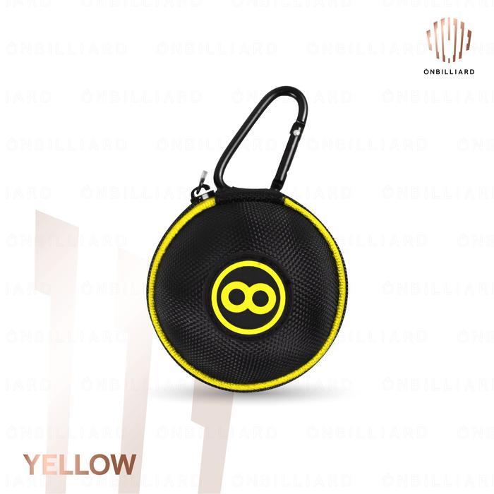 Billiard White Ball Bag 8-Ball Tas Bola Billiar + Carabiner Storage Billiard - Yellow