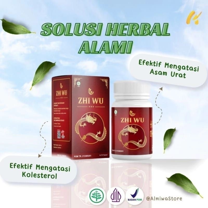 OBAT ZHI WU ORIGINAL 30 KAPSUL OBAT HERBAL CINA  ATASI ASAM URAT REMATIK NYERI SAKIT PINGGANG BPOM