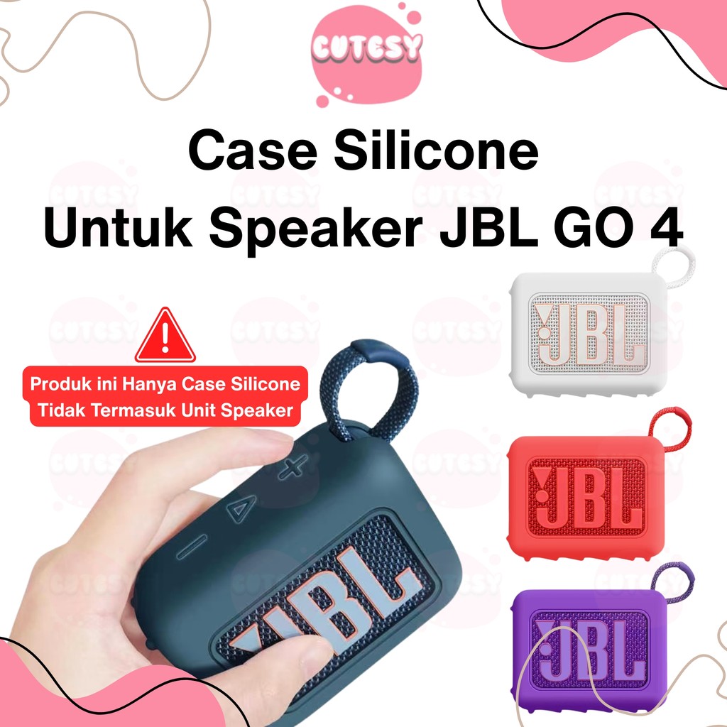 Case Silicone JBL GO 4 / GO4 Cover Pelindung Speaker Anti Shock Soft Case JBL GO4 Full Protection