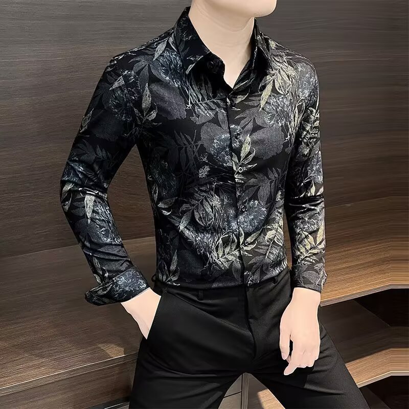 Kemeja pria, kemeja pria bermotif bunga
