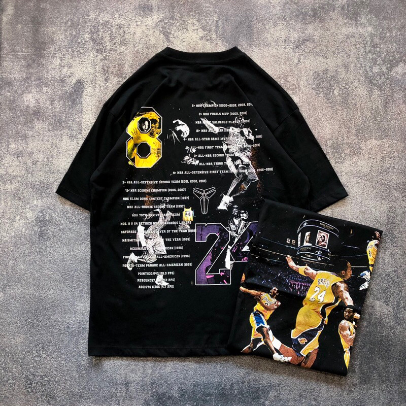 (LVR) Baju Kaos Oversize NBA KOBE BRYANT - T Shirt Vintage Oversize NBA Kobe Bryant - Baju Kaos Pria