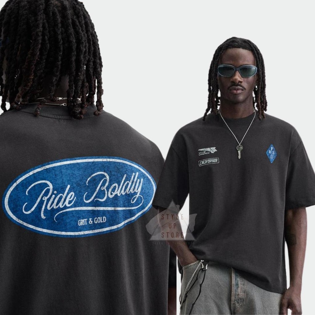 [ STYLEUPSTORE ] ZARA Oversize Unisex Tshirt - Kaos Ride Boldly