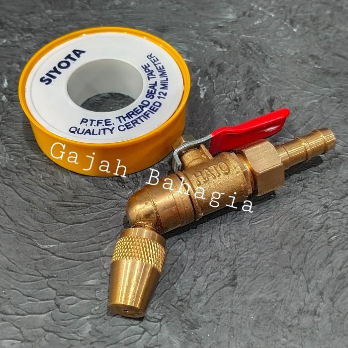 Nozel cuci ac kran steam Nozzle bengkok setim cuci Nozzle stop keran - BENGKOK