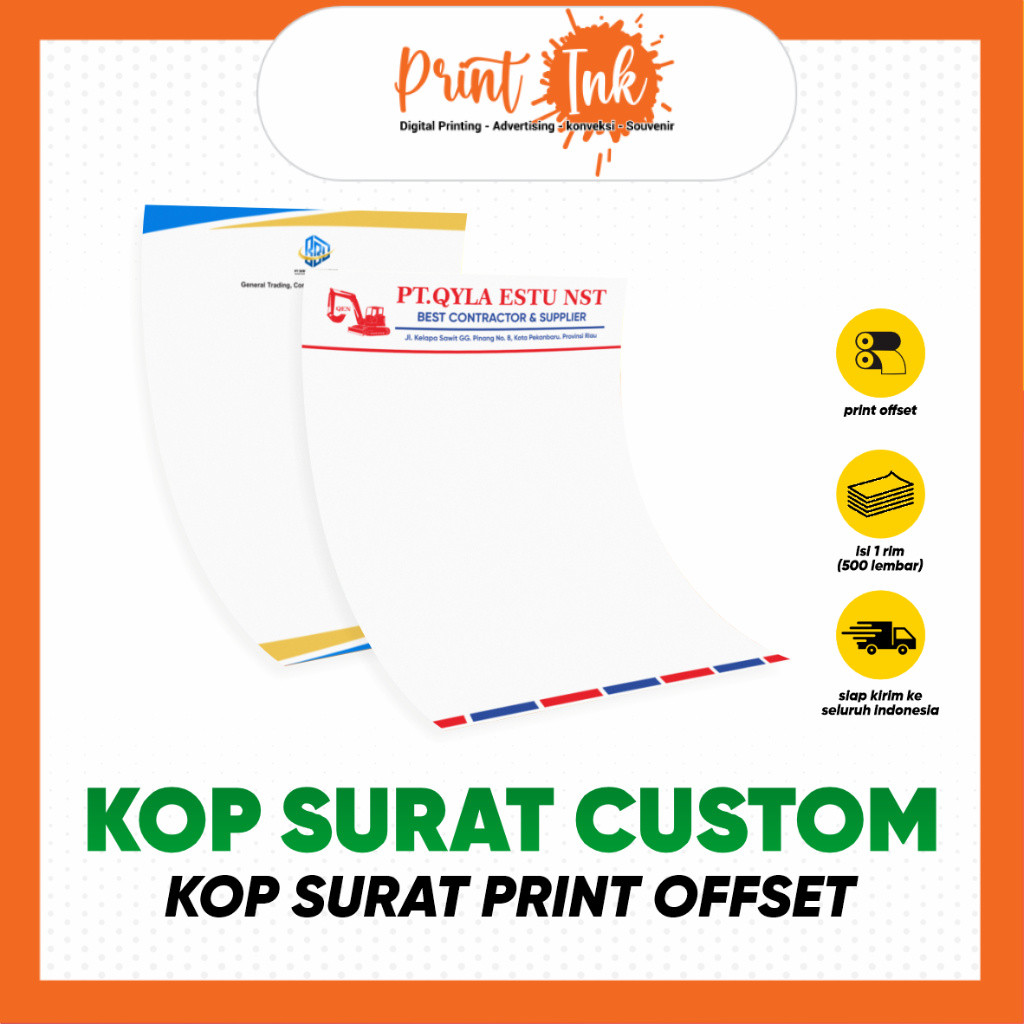 Kop Surat Print / Kop Surat Custom