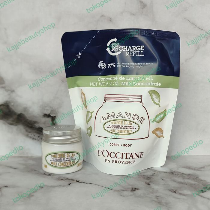 Loccitane Almond Milk Concentrate Refill 200ml - Botol 200ml