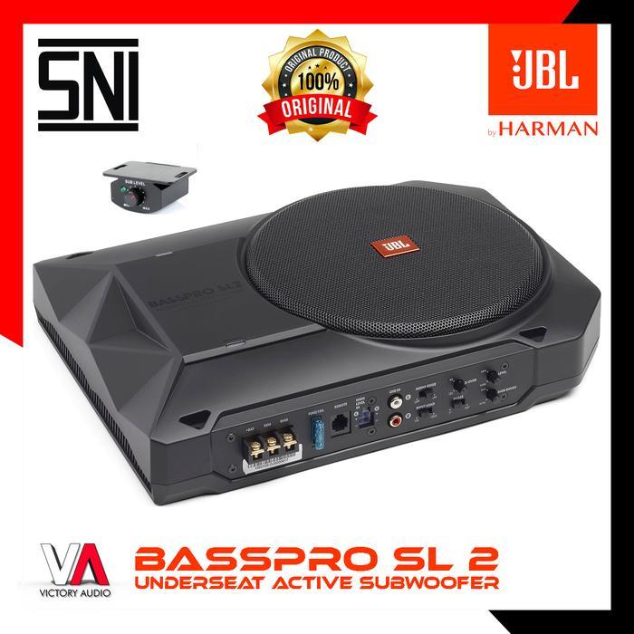 Subwoofer Aktif Kolong Jok Mobil 8 Inch JBL by.Harman / Kardon BASSPRO SL 2  Underseat Sub bass pro 
