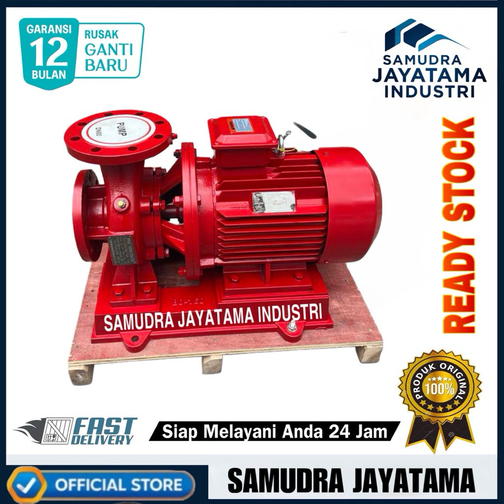 Pompa Hydrant Mesin Pompa Air 3in 7.5Hp 50 Kubik 3 Phase