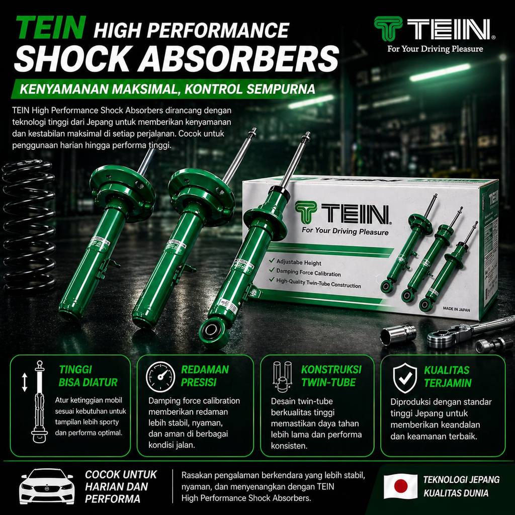 Shock breaker Depan Mercy Vito W447 - Merk Tein EnduraPro ( 2pcs / Original
