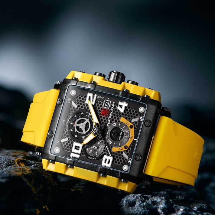 JAM TANGAN T5 3886 ORIGINAL CHRONO / JAM T5 H 3886 ORI / JAM TANGAN PRIA ORIGINAL / JAM TANGAN SEGI