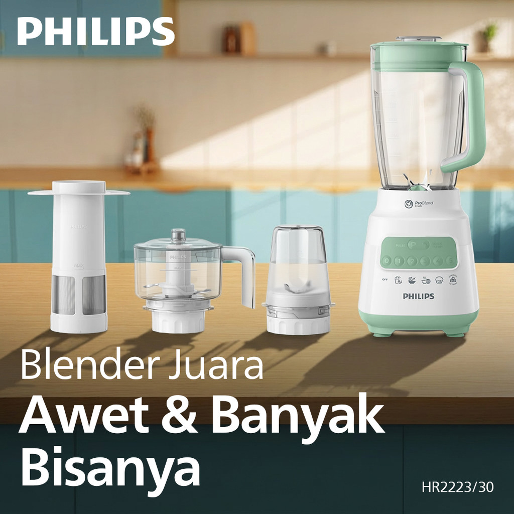 Blender Philips HR2223|30 - 5000 Series - Plastik Hijau
