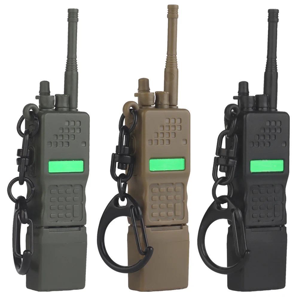 PRC-152 Walkie Talkie keychain,Baofeng AR-152 Style Radio Dummy Model keychain,CS Tactical Gift Deco
