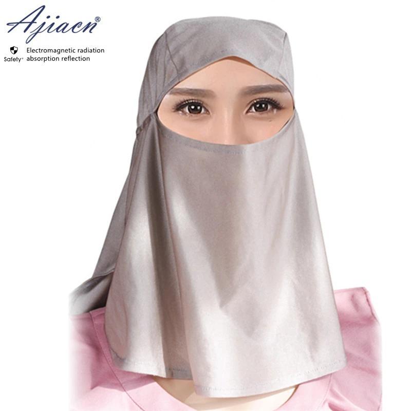 Electromagnetic raation protective silver fiber knitted fabric head cover Mobile phone, computer, WI