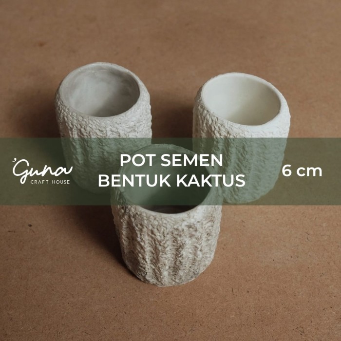 Pot Semen Sukulen Bentuk Kaktus - Pot Tanaman Mini Unik - Pot Kaktus