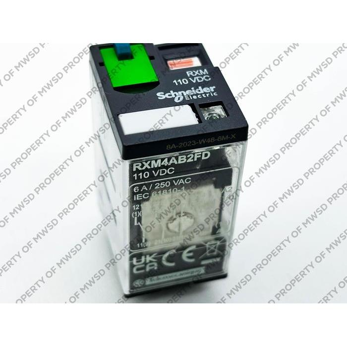 Schneider Relay Plug In 4CO 6A Dengan LED 110VDC RXM4AB2FD Socket 2CO 2NC 12A RXM2AB2P7 RXZE1M2C ...