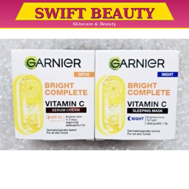 GARNIER Bright Complete Yuzu Day Cream + Night Cream (Light Complete) - Day+Night Cream