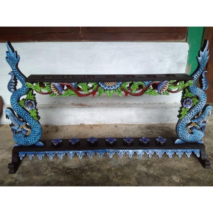 Gratis ongkir. JAGRAK (tempat majang tombak) isi 7 tombak KJM1122 - Jagrak Keris