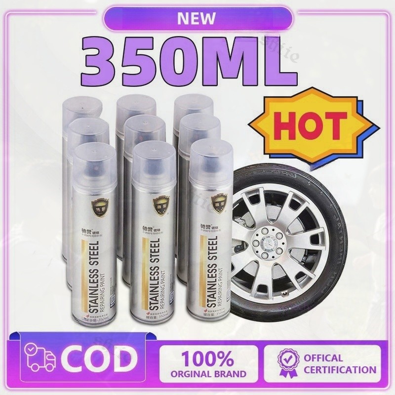 350 Ml STOK Cat Semprot Chrome Sapporo Chrome Spray Paint Anti Karat Warna Stainless Cat Semprot Chr
